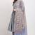 Blue pure cambric cotton printed kurta & pant with dupatta