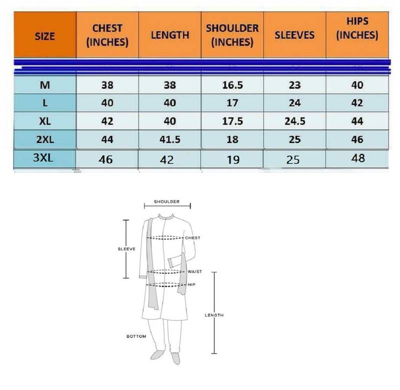 rama green color silk blend couple combo men's kurta & pajama & women saree set
