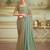 blossom georgette pattern saree with tussar silk blend blouse 