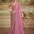 onion pink sparkle georgette saree with tussar silk blend blouse 