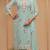 Light sea green color embroideried faux georgette semi stitched salwar suit
