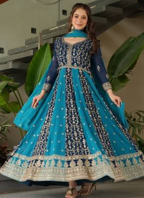 Luxury clothing considered to be high quality made by zari & sequins embroidery 1