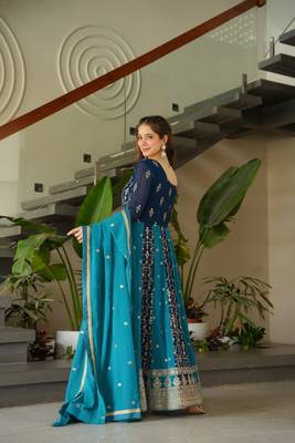 Luxury clothing considered to be high quality made by zari & sequins embroidery 3