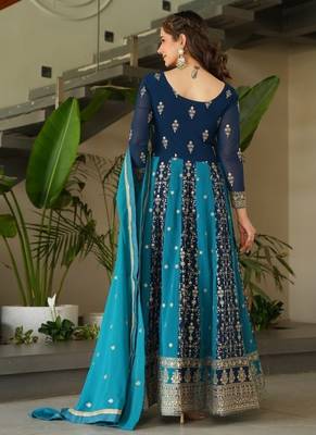 Luxury clothing considered to be high quality made by zari & sequins embroidery 4