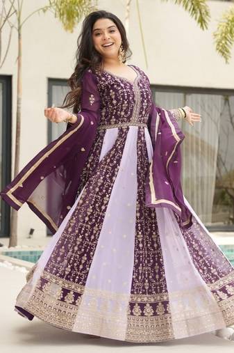 Luxury clothing considered to be high quality made by zari & sequins embroidery