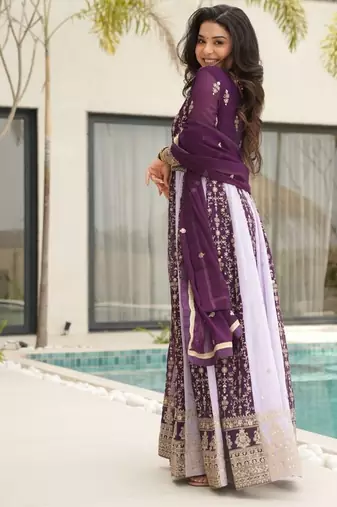 Luxury clothing considered to be high quality made by zari & sequins embroidery