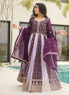 Luxury clothing considered to be high quality made by zari & sequins embroidery 4