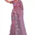 Light pink coloe embroidered net designer saree with un-stitch blouse