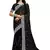 black coloe embroidered orgenza designer saree with un-stitch blouse