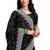 black coloe embroidered orgenza designer saree with un-stitch blouse