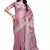 pink coloe embroidered orgenza designer saree with un-stitch blouse