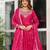 Rani colour american silk embroidery work fully stitched gown- full stitched free size
