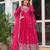 Rani colour american silk embroidery work fully stitched gown- full stitched free size