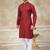 Maroon colour rayon cotton with weaving sifly kurta pajama mens wear