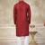 Maroon colour rayon cotton with weaving sifly kurta pajama mens wear
