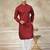 Maroon colour rayon cotton with weaving sifly kurta pajama mens wear