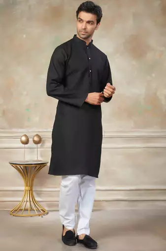 White colour rayon cotton with weaving sifly kurta pajama mens wear