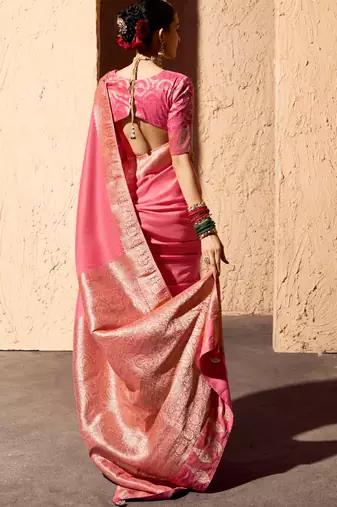 crepe georgette saree with zari weaving soft saree with blouse