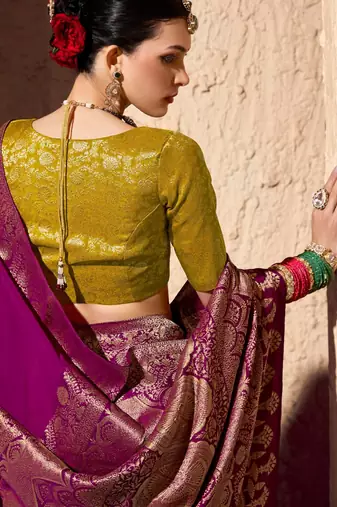 crepe georgette saree with zari weaving soft saree with blouse