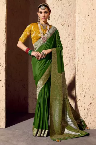 crepe georgette saree with zari weaving soft designer saree with blouse