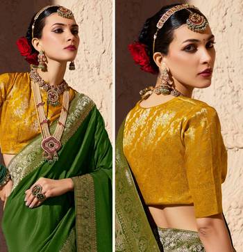 crepe georgette saree with zari weaving soft saree with blouse 3