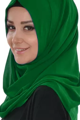 Dark Green color Handmade Moroccan Kaftan with hijjab
