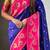 Soft silk lotus paithani zari woven saree