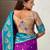 Soft silk lotus paithani zari woven saree
