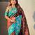 Soft silk lotus paithani zari woven saree