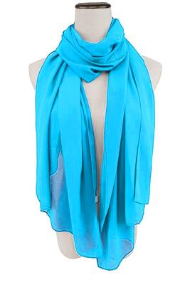 Turquoise-blue color Handmade Moroccan Kaftan with hijjab 5