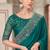 green silk blend embroidered wedding-sarees