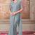 Grey georgette embroidered bollywood-sarees