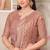 peach silk blend embroidered bollywood-sarees