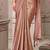 peach silk blend embroidered bollywood-sarees