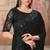 Black georgette embroidered bridal-sarees
