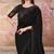 Black georgette embroidered bridal-sarees