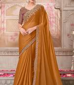 pink silk blend embroidered bridal-sarees