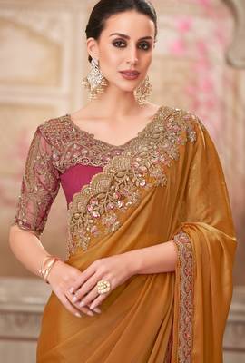 pink silk blend embroidered bridal-saree 2