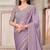 lavender silk blend embroidered bridal-sarees