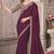 Purple georgette embroidered bridal-sarees
