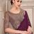 Purple georgette embroidered bridal-sarees