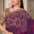 Purple,pink georgette embroidered bridal-sarees