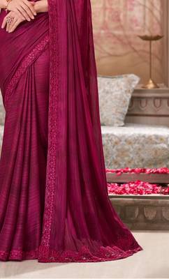 pink silk blend embroidered ethnic-saree 4