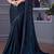 dark blue silk blend embroidered party-wear-sarees