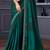 Green chiffon embroidered wedding-sarees