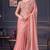peach silk blend embroidered party-wear-sarees