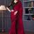 Red,black chiffon embroidered party-wear-sarees
