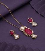 Rani color american diamond necklace set