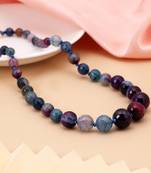 Blue color puwai necklace