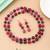 Rani color puwai necklace set